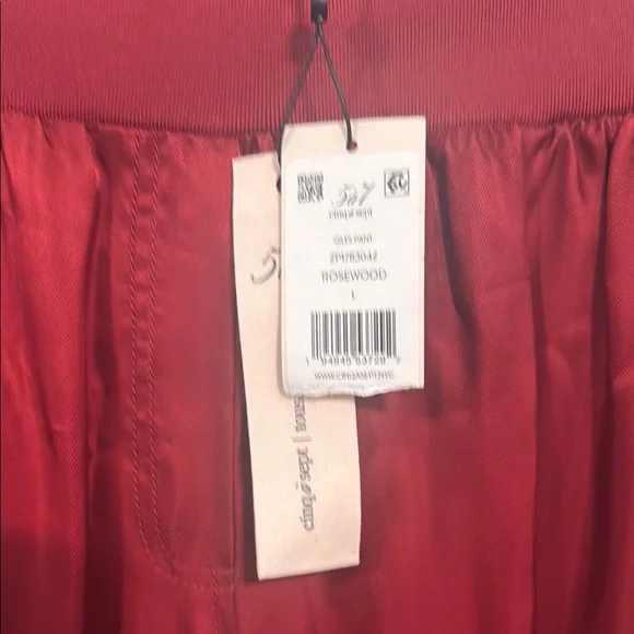 Cinq a sept Giles Twill Cargo Joggers  Satin rosewood Pants - Picture 5 of 6